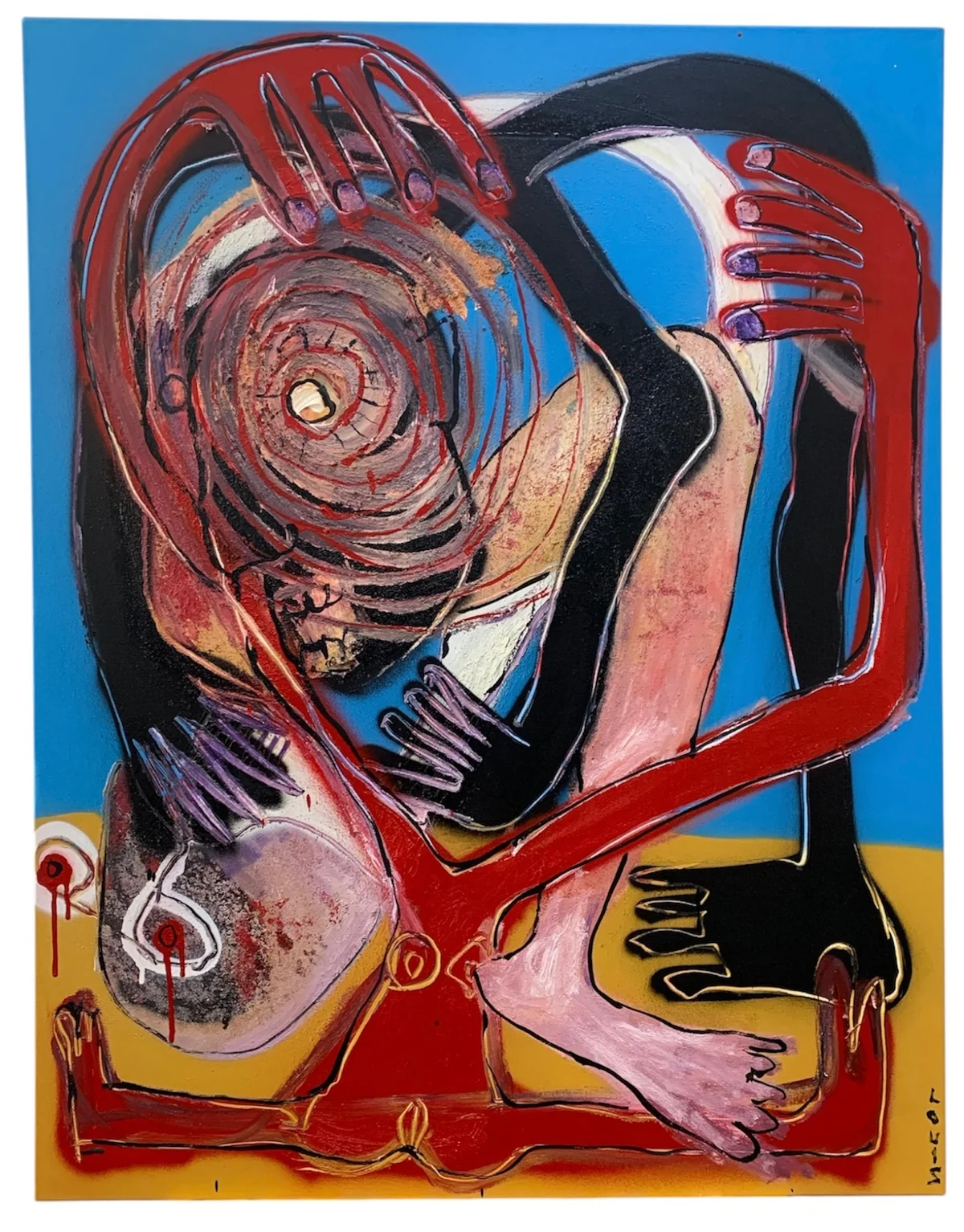 Untitled - mixed media on canvas