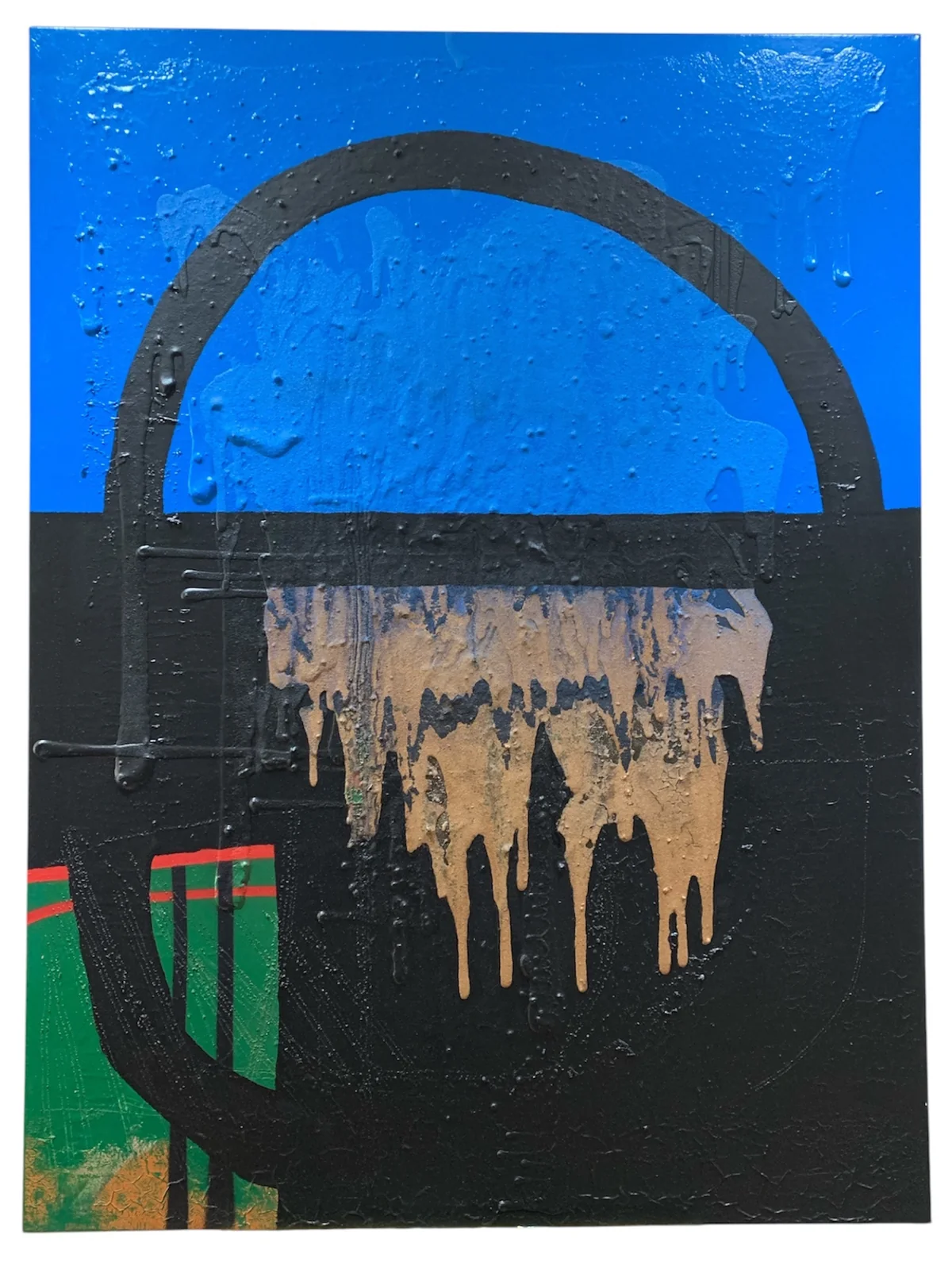 Untitled - mixed media on canvas 91 by 122cm