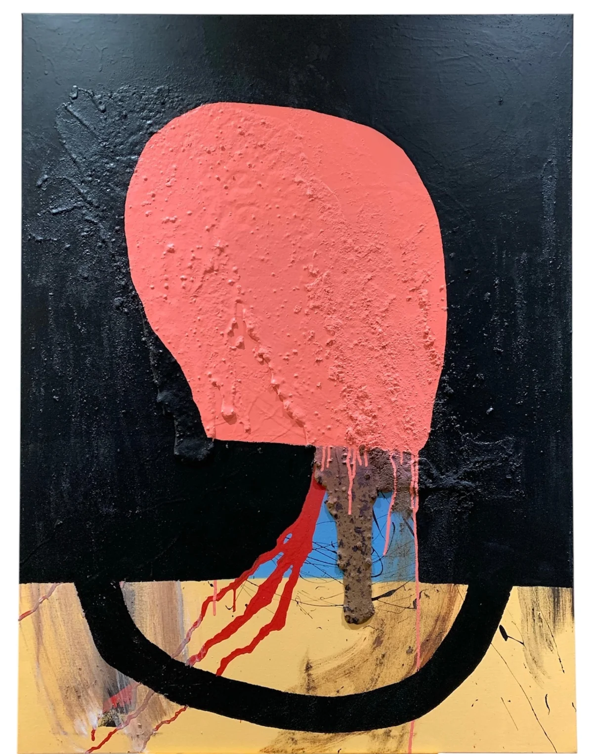 Untitled - mixed media on canvas 91 by 122cm