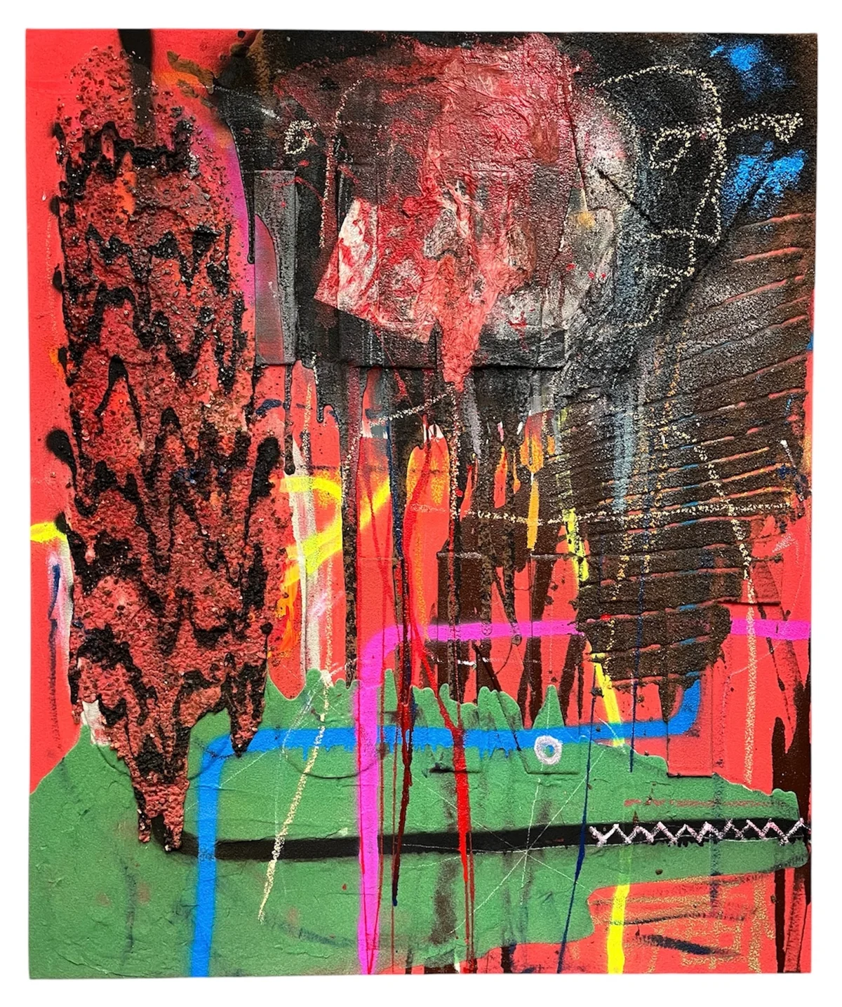 Untitled - mixed media on canvas